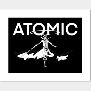 Cid Kagenou said I am ATOMIC in a cool black and white silhouette pose the Most iconic moment from the Eminence in Shadow anime show in episode 5 Posters and Art